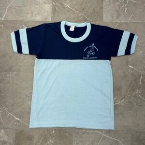 80s Vintage Hilton Head Island Graphic Ringer Tee Mens Small South Carolina
